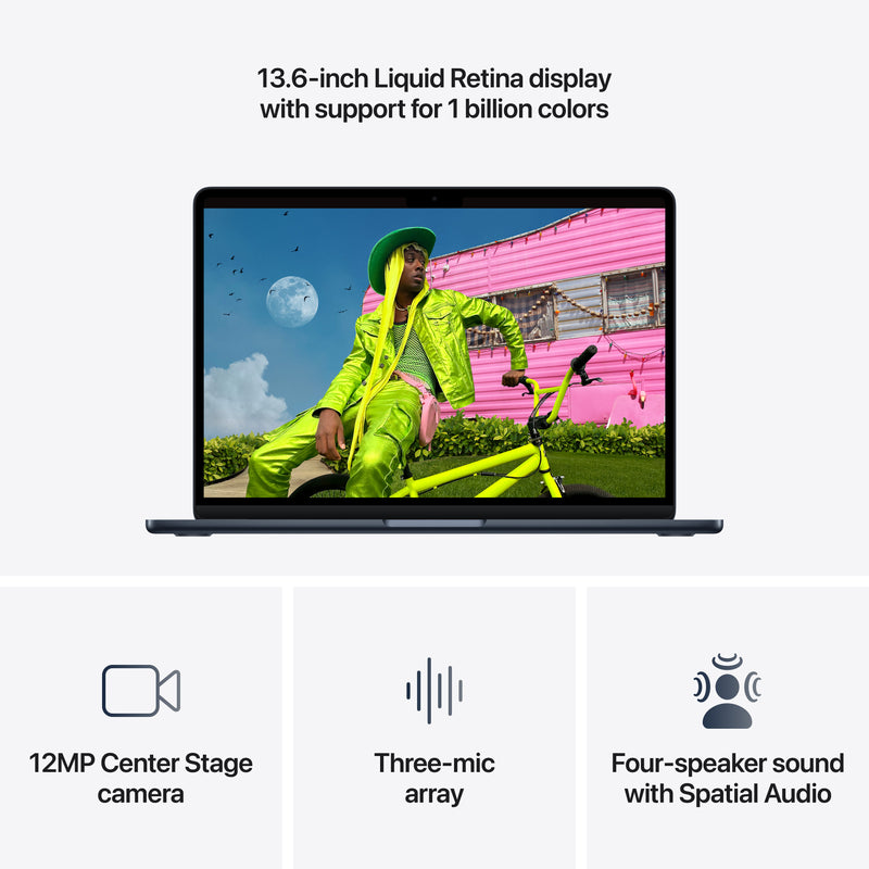 13-inch MacBook Air M5 Chip | 10-core CPU 8-core GPU | 16GB | 512GB - Midnight - Image 5