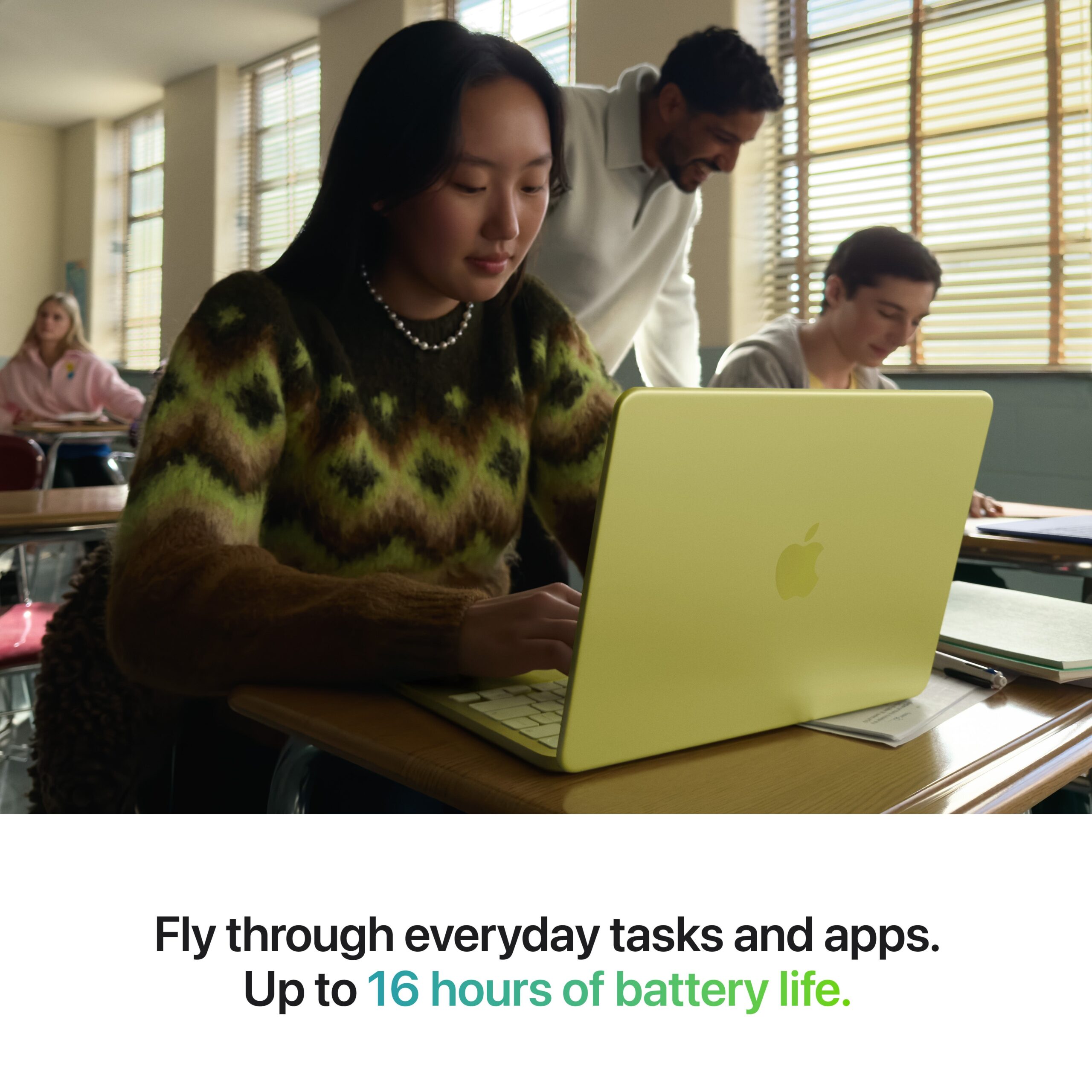 13-inch MacBook Neo A18 Pro Chip | 6-core CPU 5-core GPU | 8GB | 256GB - Citrus - Image 4